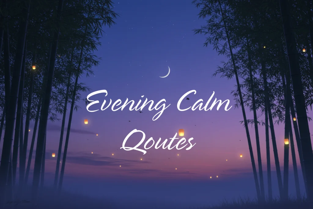Evening Calm Quotes