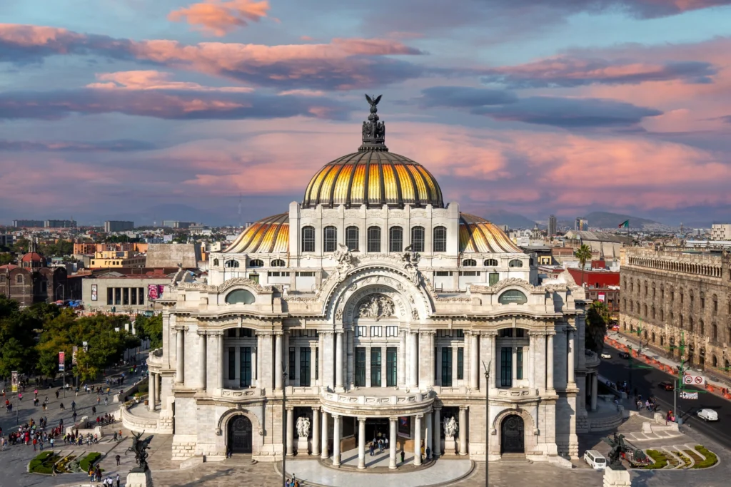 Marvel at the Palacio de Bellas Artes