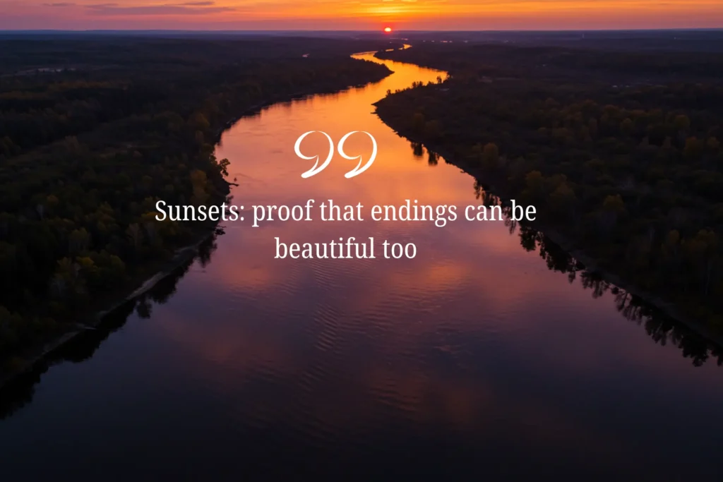 Serene Sunset Quotes for Instagram