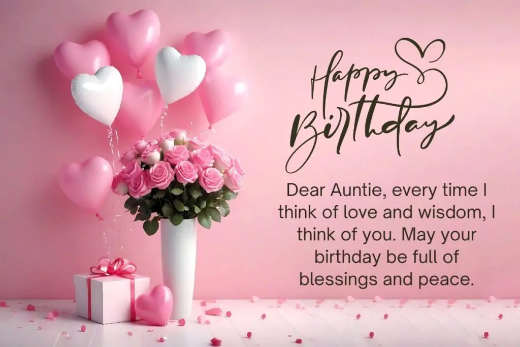 Birthday Wishes for Aunt from Niece