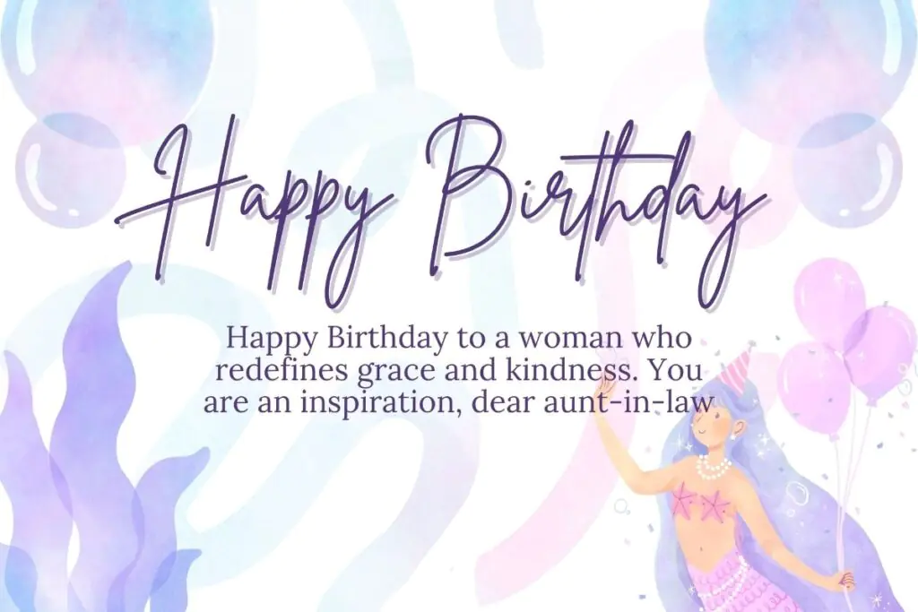 Birthday Wishes for Aunt in Law