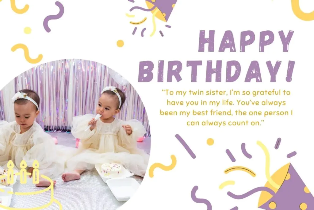 Birthday Wishes for Twin Sisters