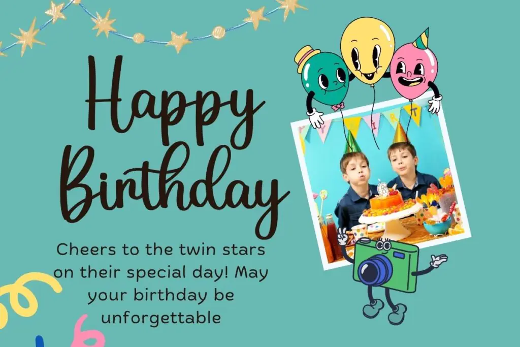 Birthday Wishes for Twin Sons