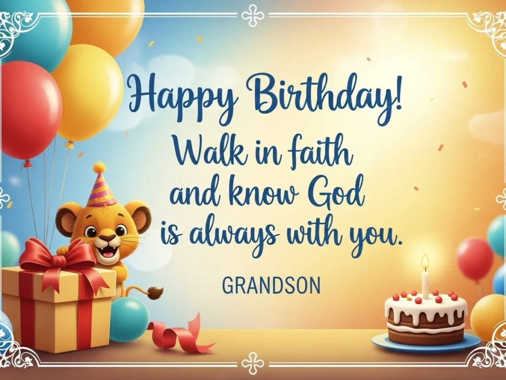 Christian Birthday Wishes for Grandson