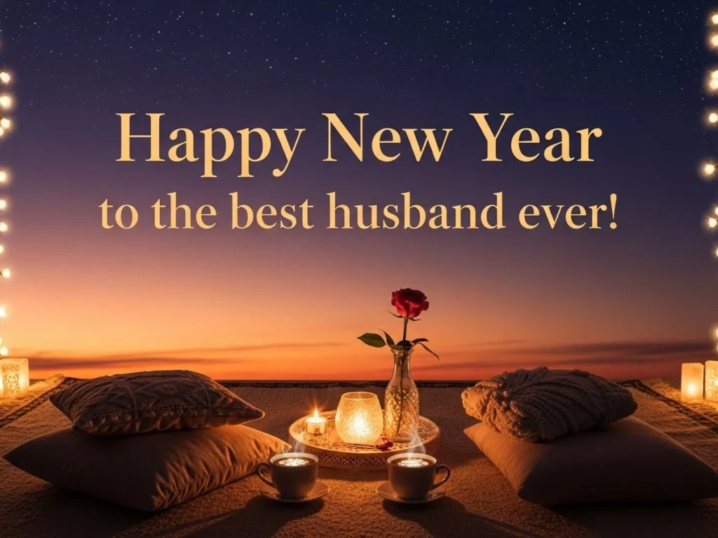 Happy New Year Wishes for Husband