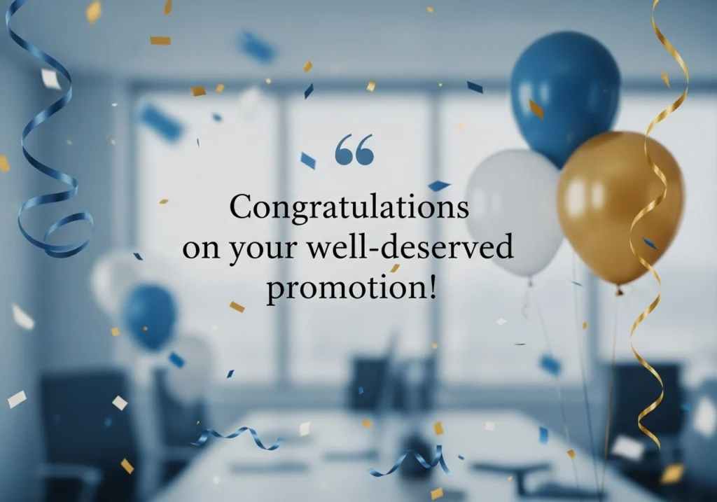 Congratulations on Promotion to Colleague