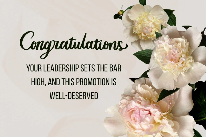 Promotion Wishes to Boss from Team