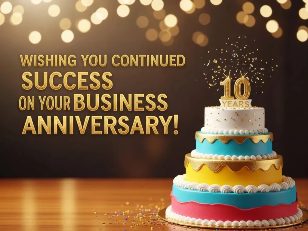 Business Anniversary Wishes for Clients