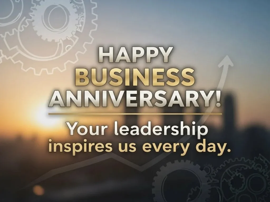 Business Anniversary Wishes to Boss