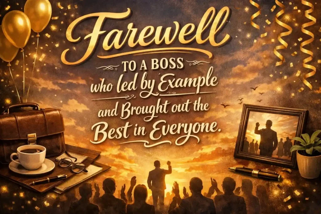 Farewell Wishes to Boss