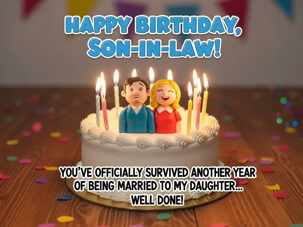 Funny Birthday Wishes for Son in Law from Father in Law