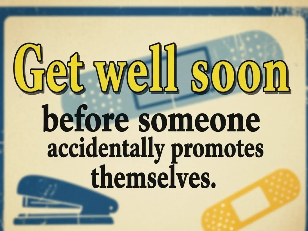 Funny Get Well Wishes for Boss