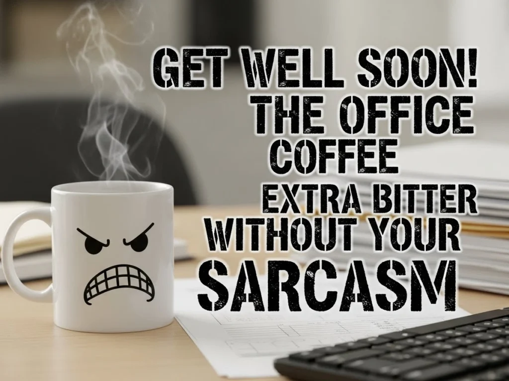 Funny Get Well Wishes for Coworker