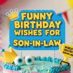 Funny Birthday Wishes for Son in Law