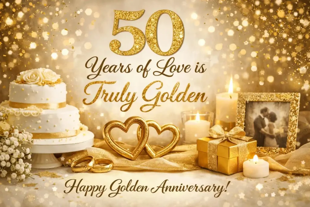 50th Wedding Anniversary Wishes for Friends