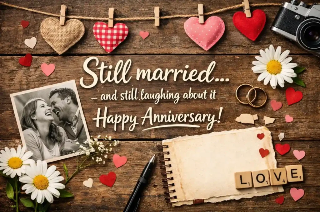 Funny Wedding Anniversary Wishes for Friends
