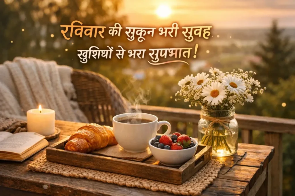 Good Morning Sunday Wishes in Hindi